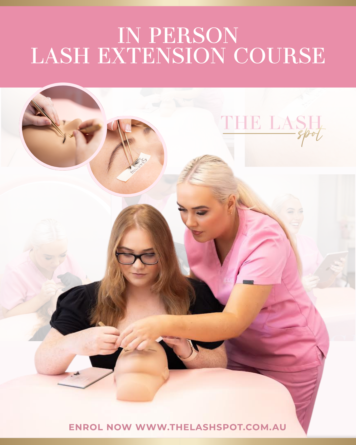 3 DAY IN PERSON LASH EXTENSION COURSE - GOLD COAST