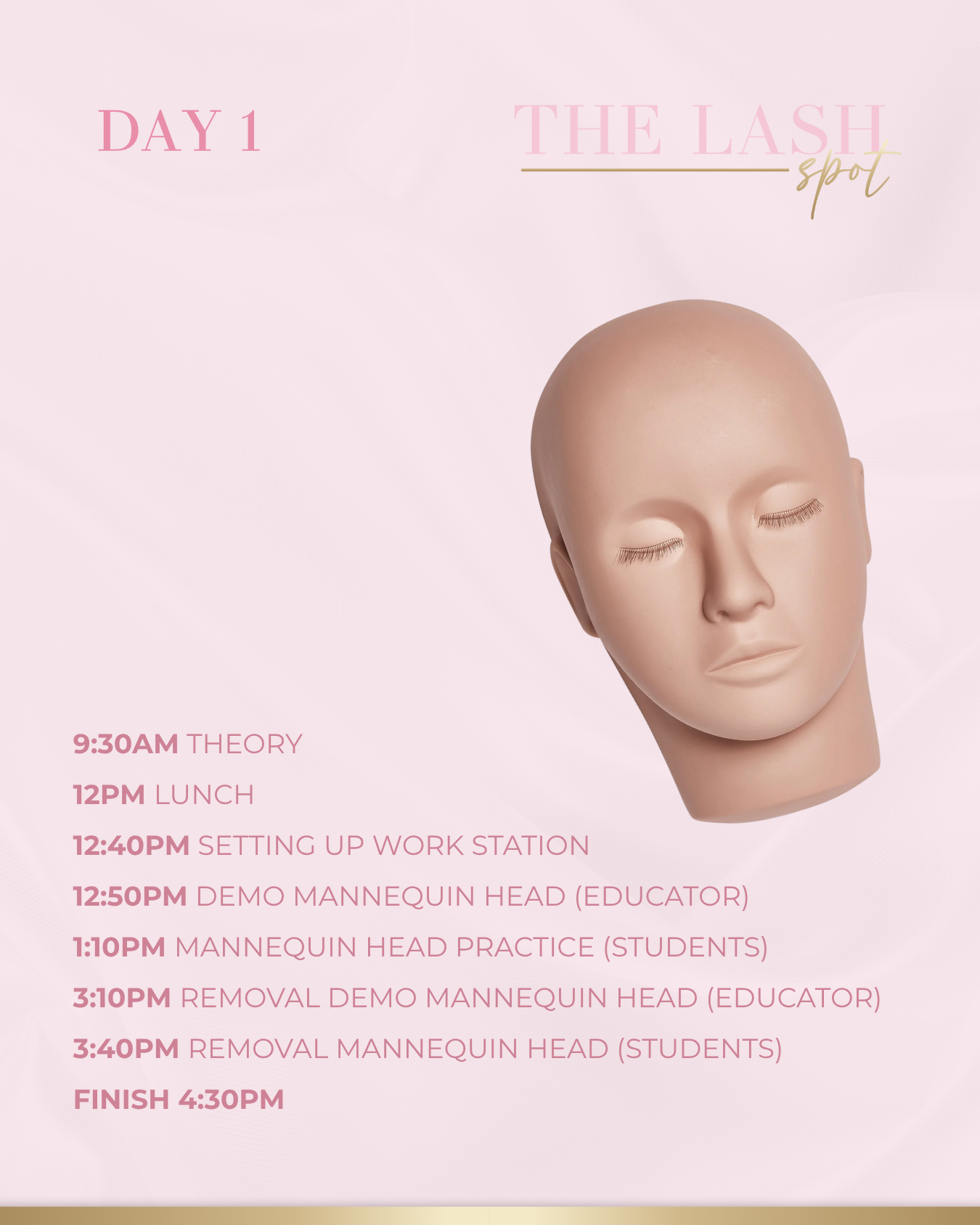 3 DAY IN PERSON LASH EXTENSION COURSE - GOLD COAST